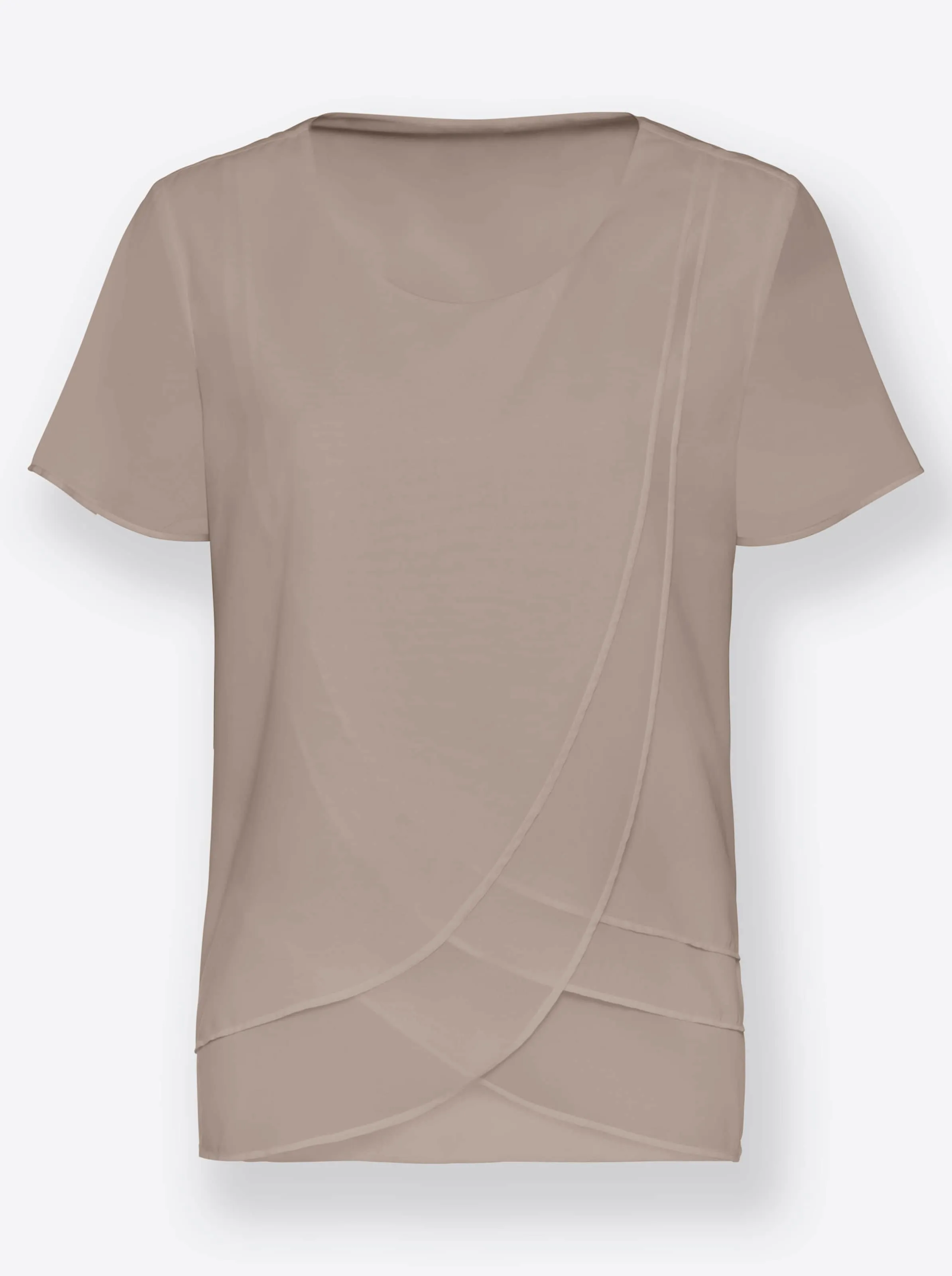 Georgette blouse met laagjes