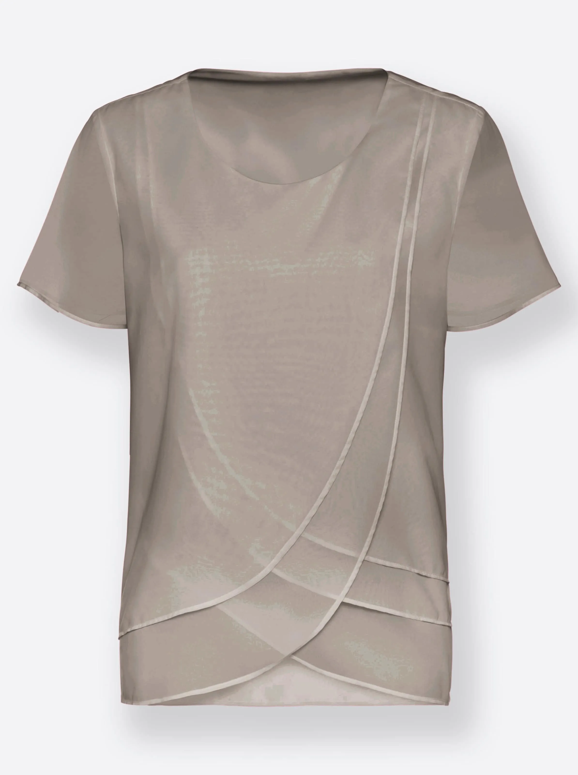 Georgette blouse met laagjes