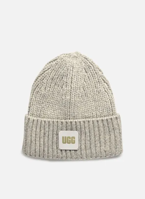      UGG W RIB KNIT BEANIE  GRIJS   