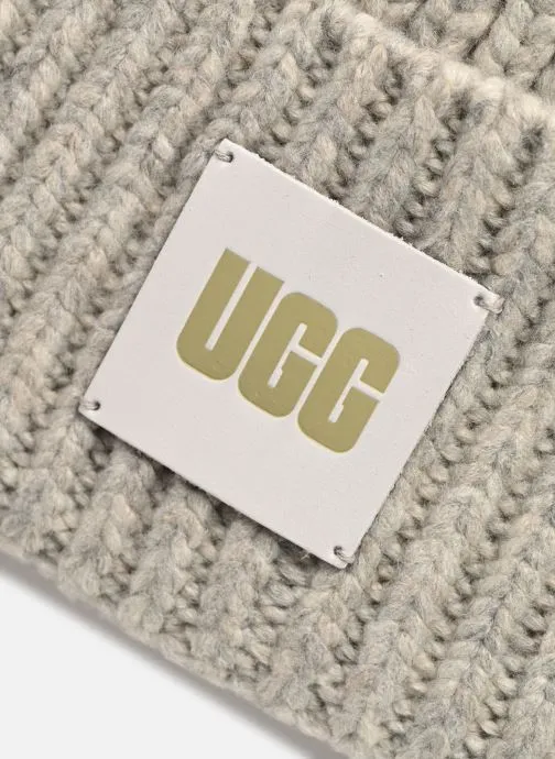      UGG W RIB KNIT BEANIE  GRIJS   